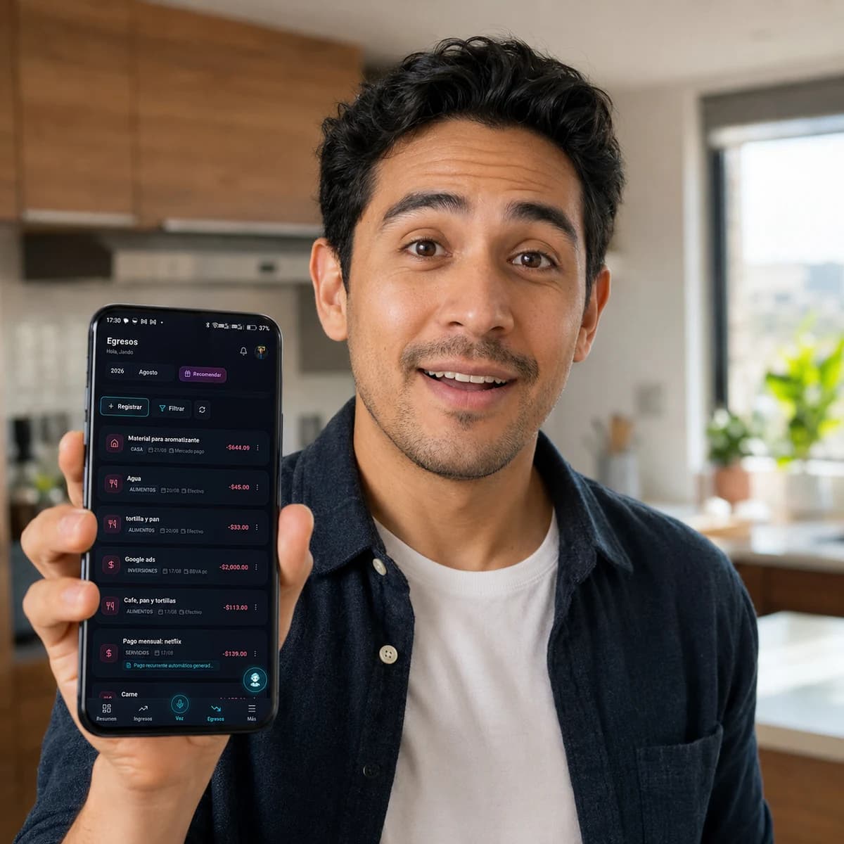 Asistente de voz JANE AI y registro instantáneo en Al Centavo
